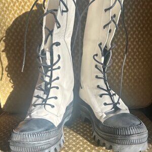 Free People Goldie Lug Sole Lace-Up Boots